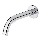 Cersanit S951-553 - Hane til skjult installation ZEN skinnende krom