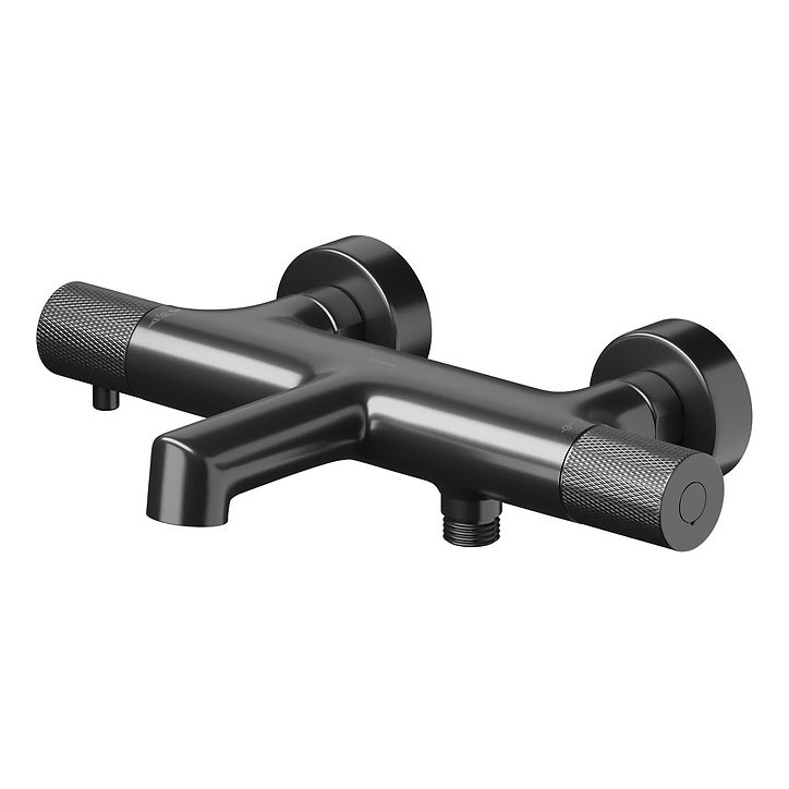 Cersanit S951-569 - Termostatisk hane til badekar ZEN sort