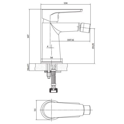 Cersanit S951-570 - Bidethane MODUO sort