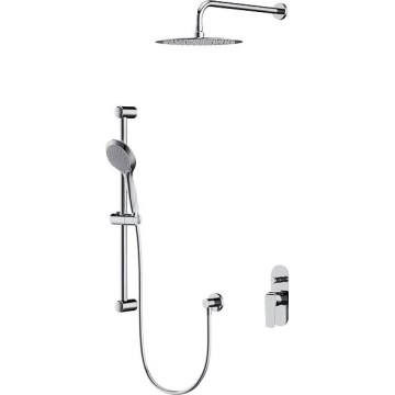 Cersanit S952-014 - Brusesæt med indbygget termostat CITY blank krom