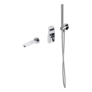 Cersanit S952-035 - Badekarsæt med indbygget armatur CREA i blank krom