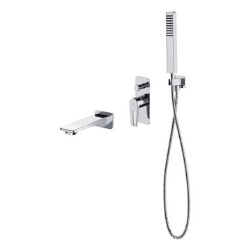 Cersanit S952-037 - Badekarsæt med indbygget MILLE armatur i blank krom