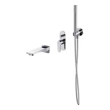 Cersanit S952-040 - Badekarsæt med indbygget armatur MODUO i blank krom