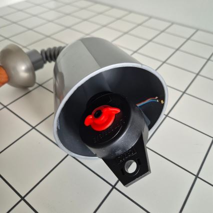 Udtrækslampe CHIARA 1xE27/60W/230V sølv/brun/bøg