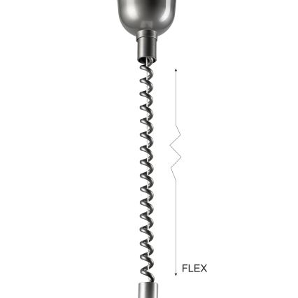 Udtrækslampe CHIARA 1xE27/60W/230V sølv/brun/bøg