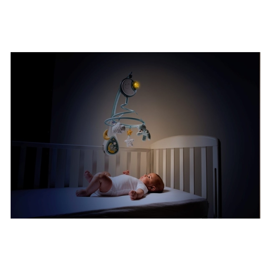 Chicco - 3-i-1 Uro med musik til vugge NEXT2DREAMS 3xAA blå