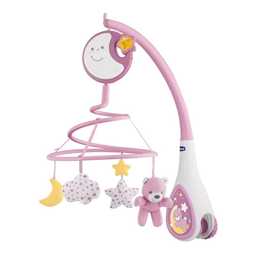 Chicco - 3-i-1 Uro med musik til vugge NEXT2DREAMS 3xAA pink