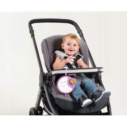 Chicco - 3-i-1 Uro med musik til vugge NEXT2DREAMS 3xAA pink