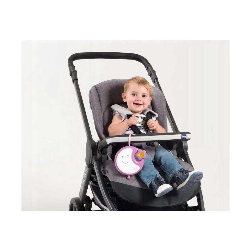 Chicco - 3-i-1 Uro med musik til vugge NEXT2DREAMS 3xAA pink