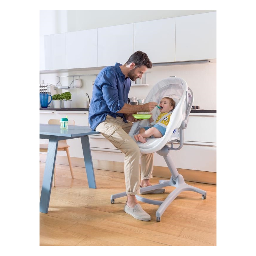 Chicco - Babyseng 4-i-1 BABY HUG grå/hvid