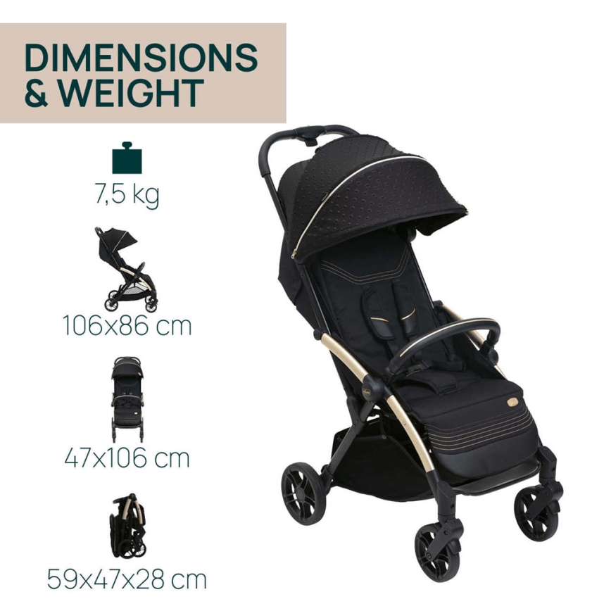 Chicco - Barnevogn GOODY XPLUS Black Re_Lux Eco+ + cykel ALL AROUND