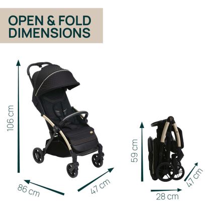 Chicco - Barnevogn GOODY XPLUS Black Re_Lux Eco+