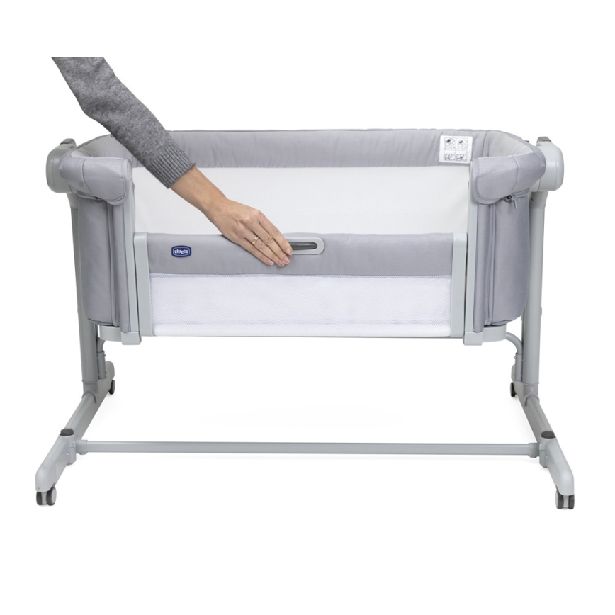 Chicco - Børneseng 2-i-1 NEXT2ME MAGIC EVO lysegrå