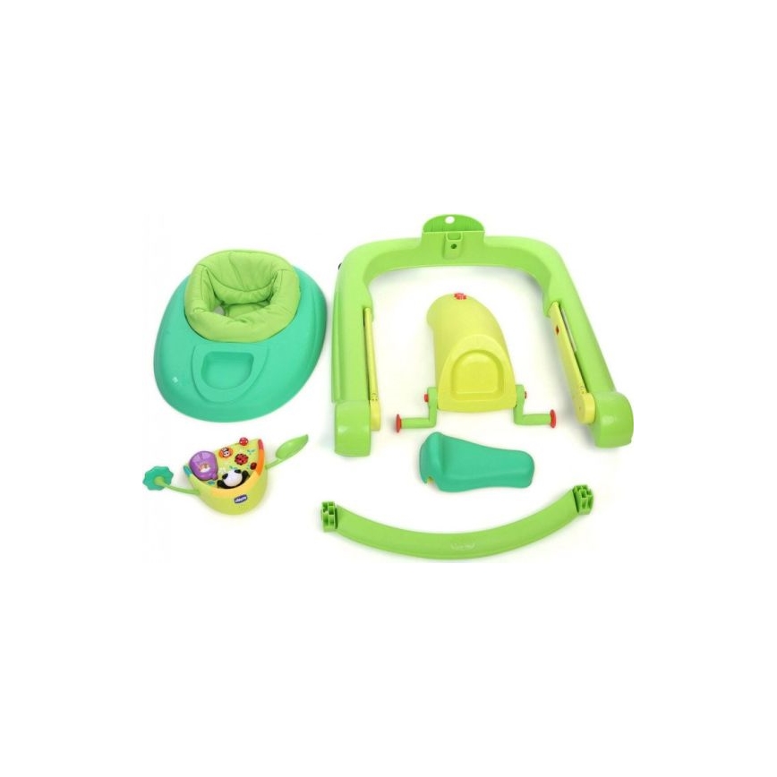 Chicco - Gåstol 1-2-3 grøn
