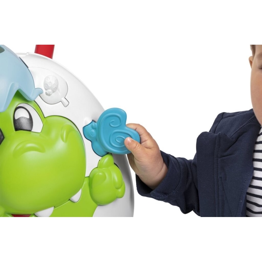 Chicco - Gåvogn med aktiviteter og lyd 2-i-1 DINO 2xAA