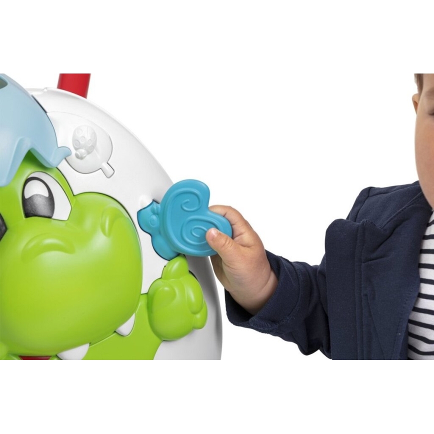 Chicco - Gåvogn med aktiviteter og lyd 2-i-1 DINO 2xAA