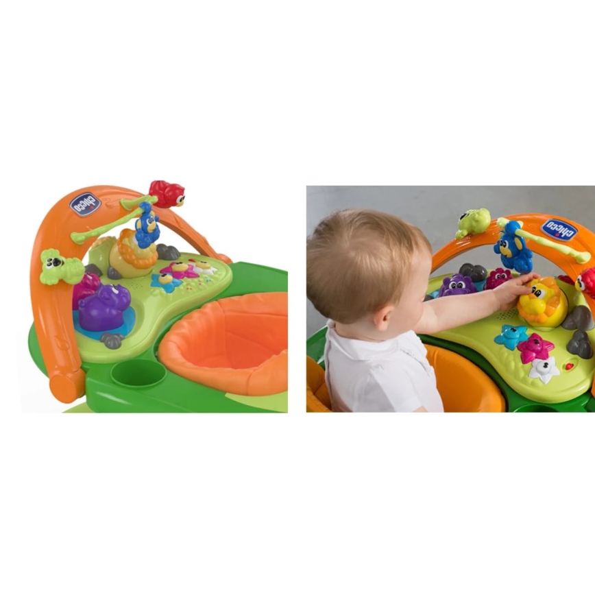 Chicco - Gåvogn WALKY TALKY 2xAA grøn