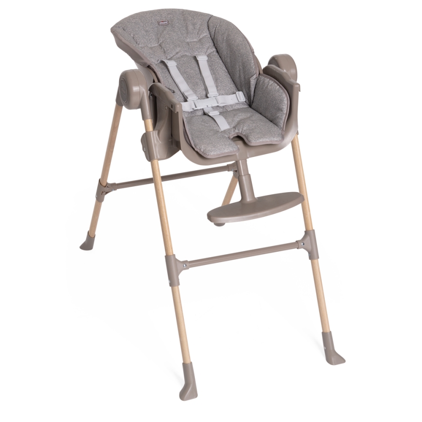 Chicco - Højstol Polly Essential - grå/brun