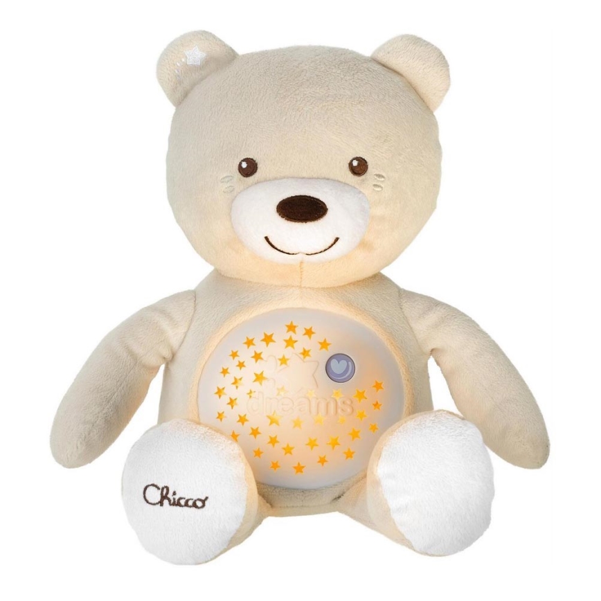 Chicco - Projektor med melodi BABY BEAR 3xAAA beige