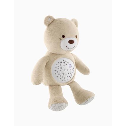 Chicco - Projektor med melodi BABY BEAR 3xAAA beige