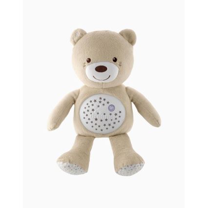 Chicco - Projektor med melodi BABY BEAR 3xAAA beige