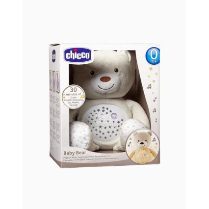 Chicco - Projektor med melodi BABY BEAR 3xAAA beige