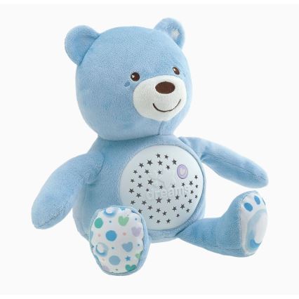 Chicco - Projektor med musik BABY BEAR 3xAAA blå