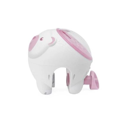 Chicco - Projektor til børn 2-i-1 POLAR BEAR 3xAA lyserød