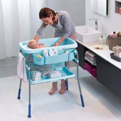 Chicco - Puslebord med badekar CUDDLE&BUBBLE blå