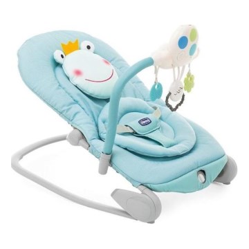Chicco - Skråstål med vibration og musik BALLOON Froggy blå