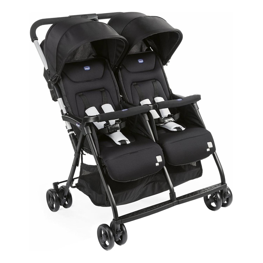 Chicco - Søskendevogn OHLALA TWIN Black Nat sort