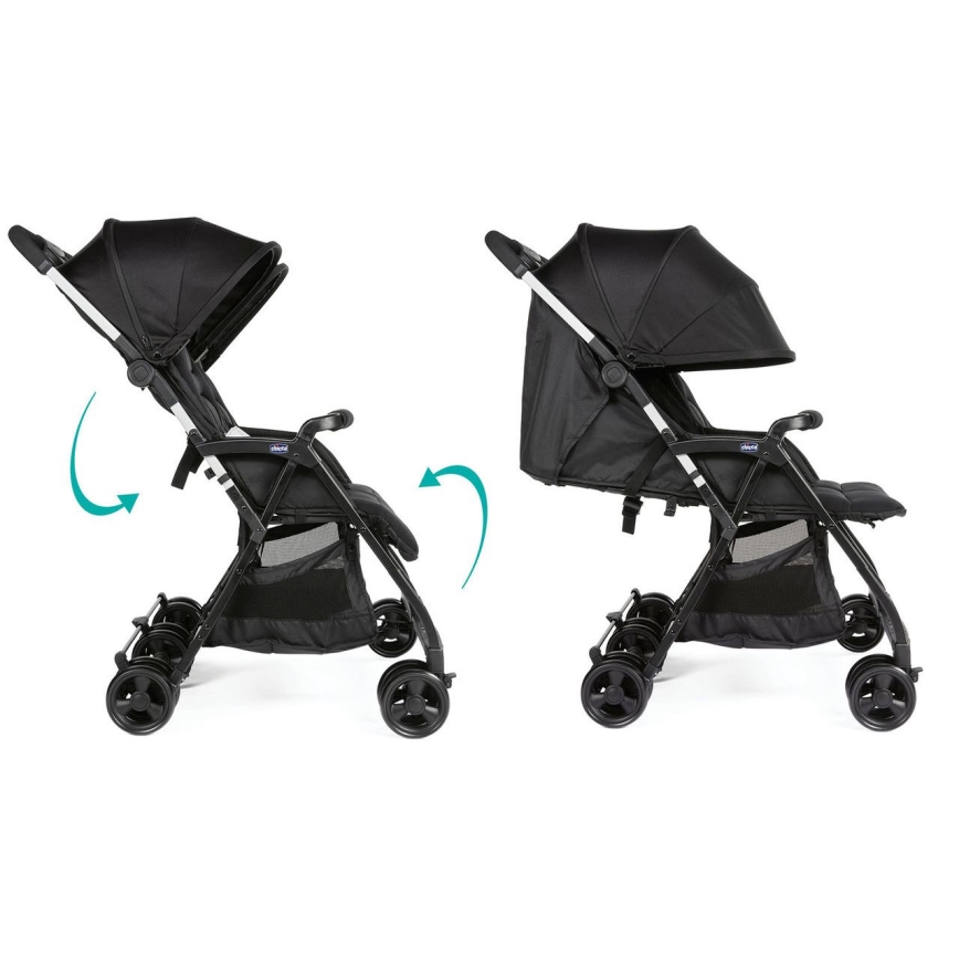 Chicco - Søskendevogn OHLALA TWIN Black Nat sort