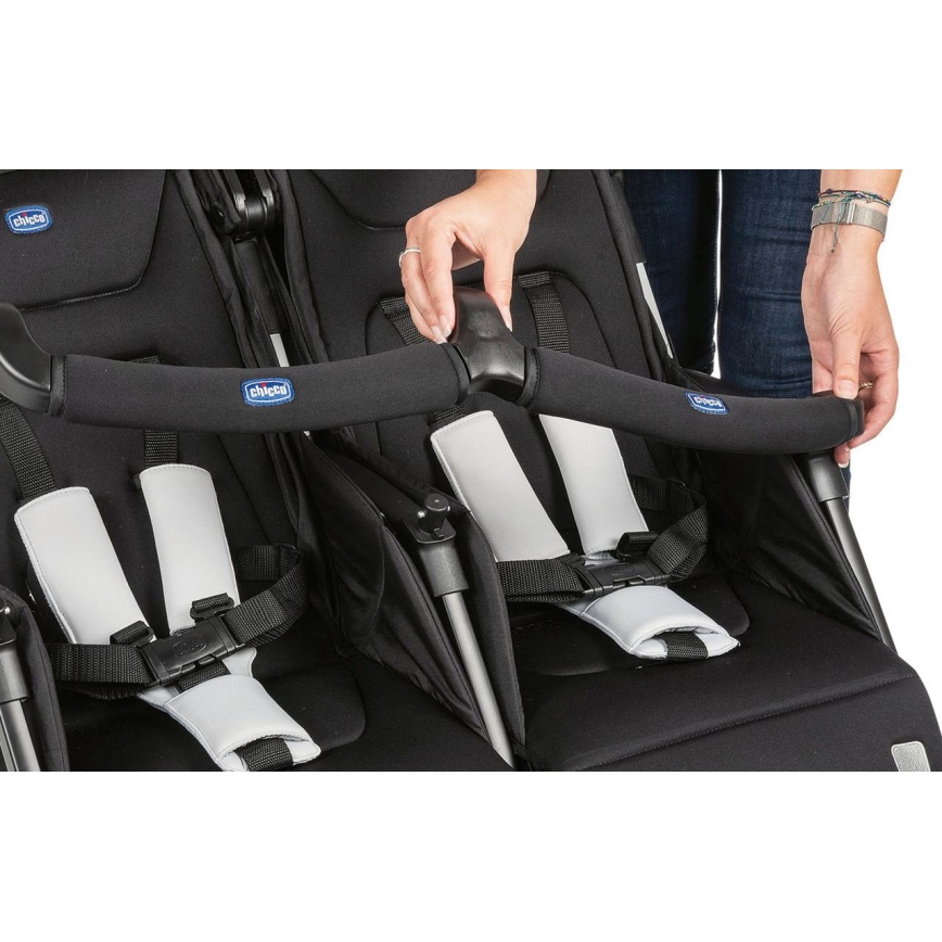 Chicco - Søskendevogn OHLALA TWIN Black Nat sort
