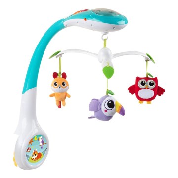 Chicco - Uro m. projektor til vugge MAGIC FOREST 3xAA