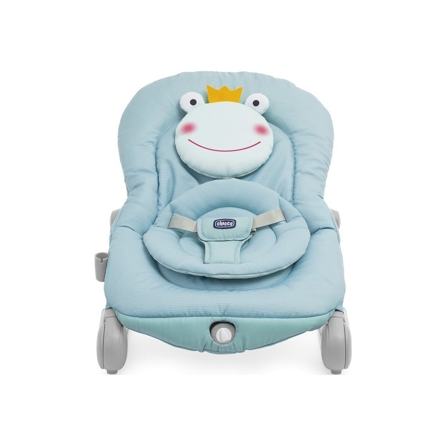 Chicco - Vibrerende vippestol med melodi BALLOON Froggy 2xAA + 1xLR20 blå