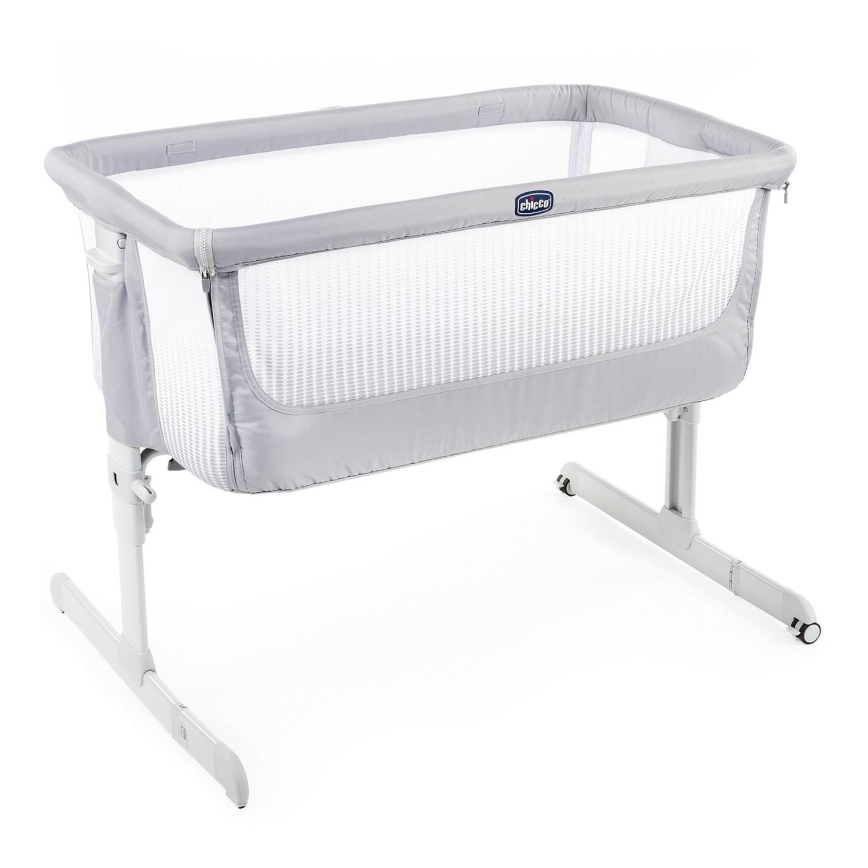 Chicco - Vugge NEXT2ME AIR lysegrå
