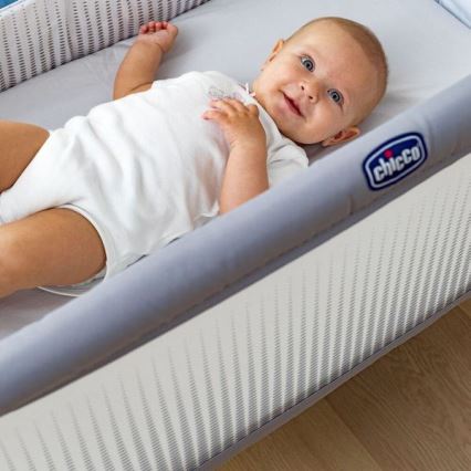 Chicco - Vugge NEXT2ME AIR lysegrå