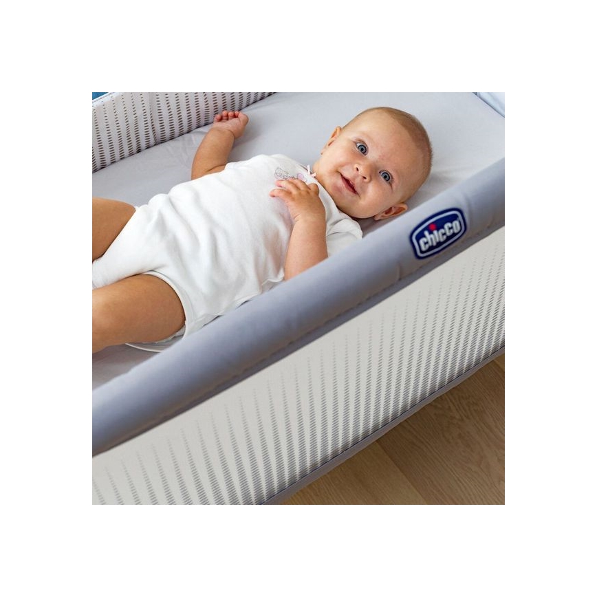 Chicco - Vugge NEXT2ME AIR lysegrå