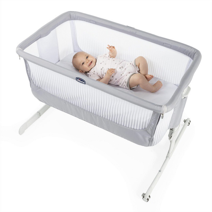 Chicco - Vugge NEXT2ME AIR lysegrå