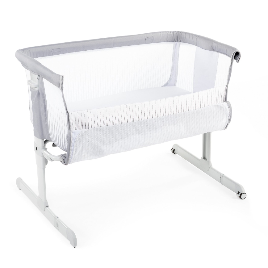 Chicco - Vugge NEXT2ME AIR lysegrå