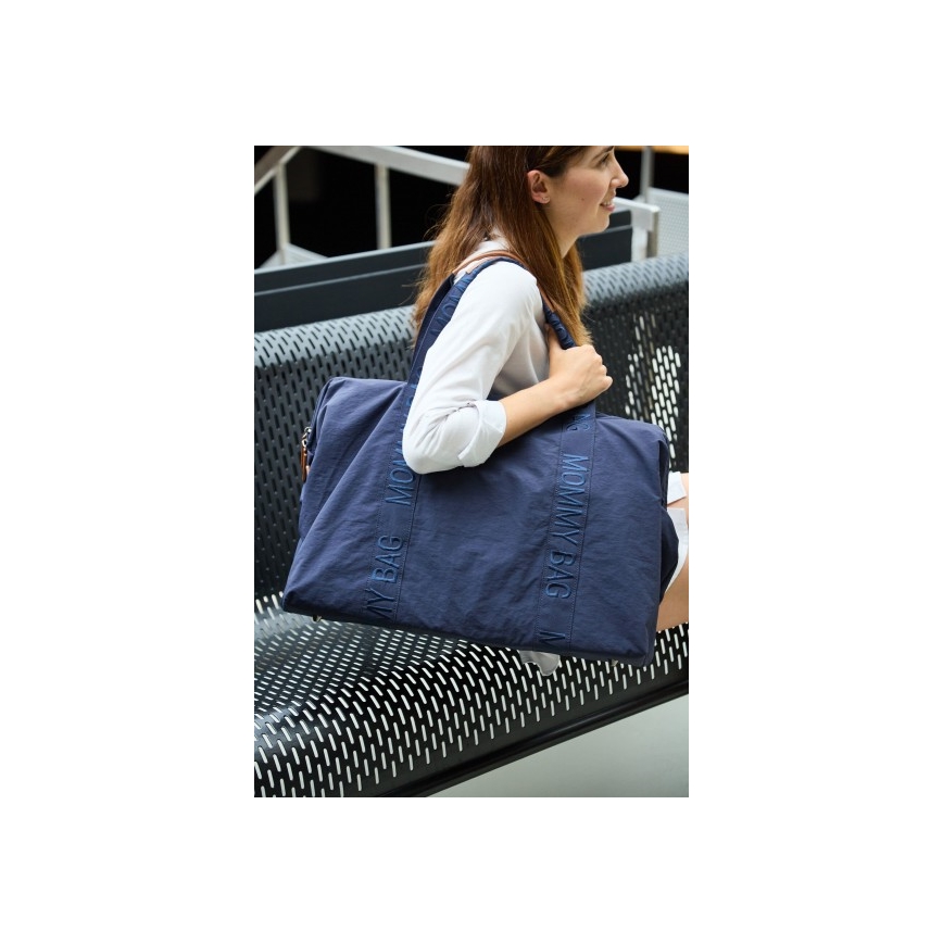 Childhome - Pusletaske MOMMY BAG blå