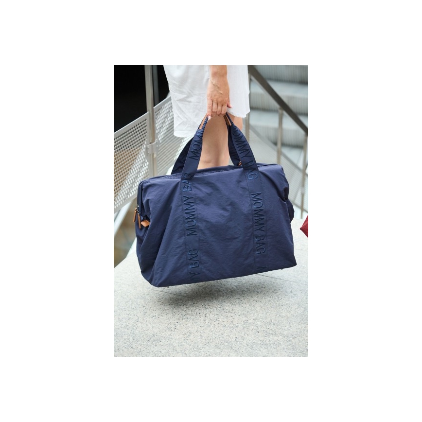 Childhome - Pusletaske MOMMY BAG blå