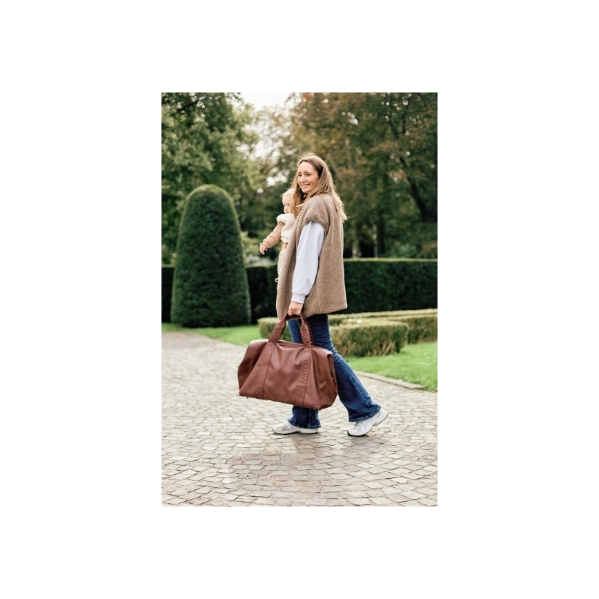 Childhome - Pusletaske MOMMY BAG LEATHER brun