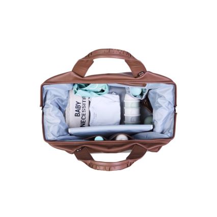 Childhome - Pusletaske MOMMY BAG LEATHER brun