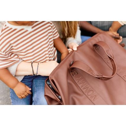 Childhome - Pusletaske MOMMY BAG LEATHER brun