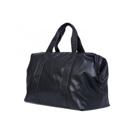 Childhome - Pusletaske MOMMY BAG LEATHER sort