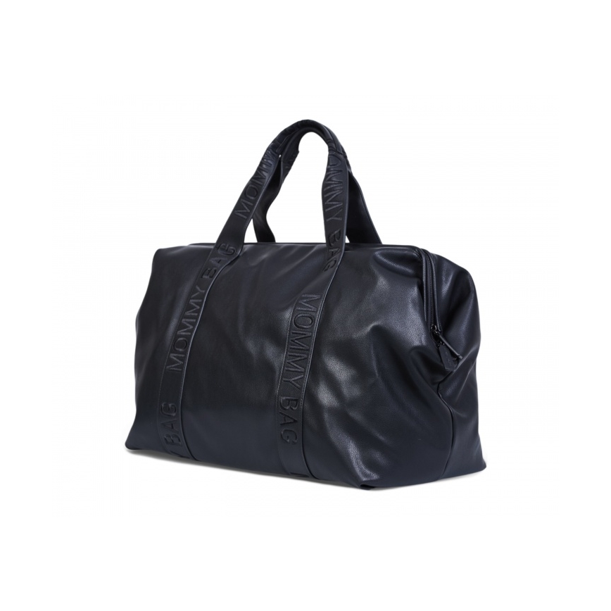 Childhome - Pusletaske MOMMY BAG LEATHER sort