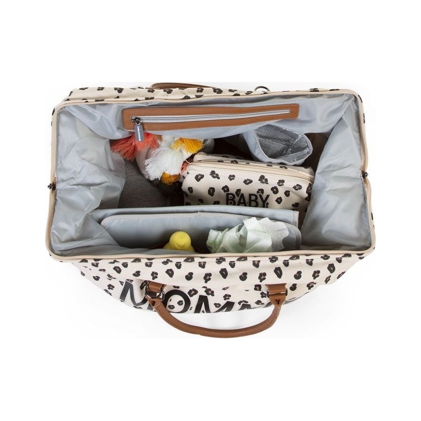 Childhome - Pusletaske MOMMY BAG leopard