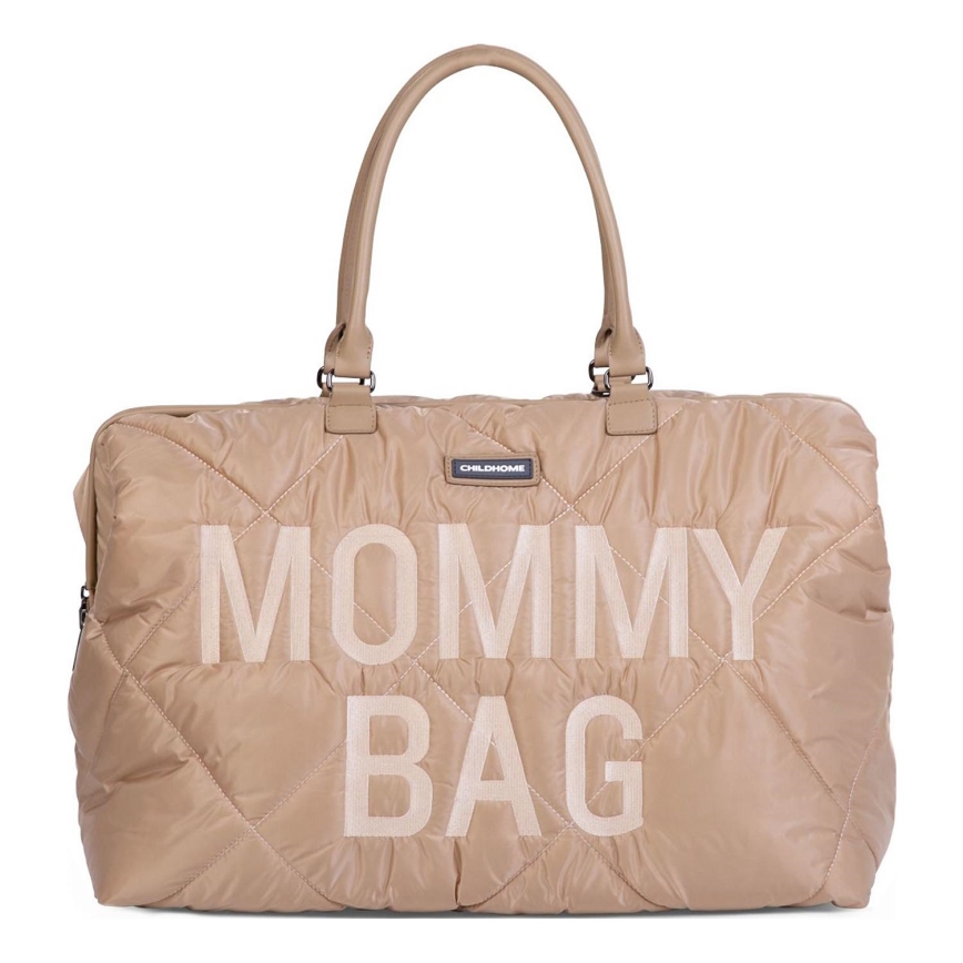 Childhome - Pusletaske MOMMY BAG PUFFERED beige