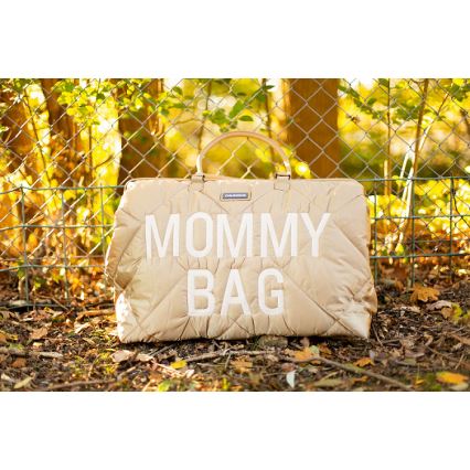 Childhome - Pusletaske MOMMY BAG PUFFERED beige